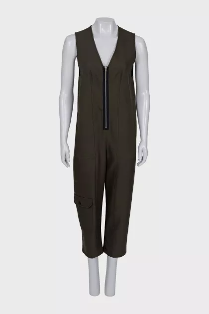 Green jumpsuit with tag