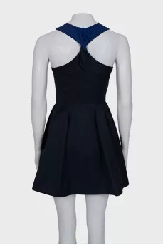 Fitted dress with front zip