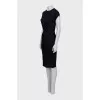 Fitted dress with pleats