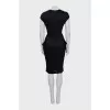 Fitted dress with pleats