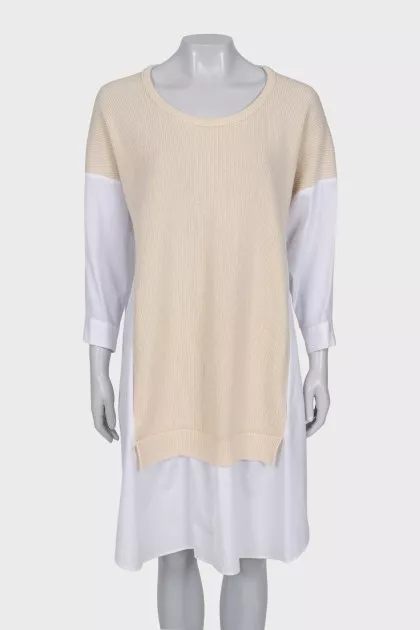 Oversized shirt dress