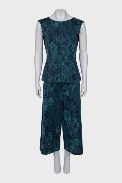 Floral Print Suit