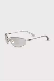 Silver oval frame