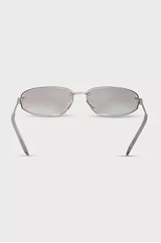 Silver oval frame