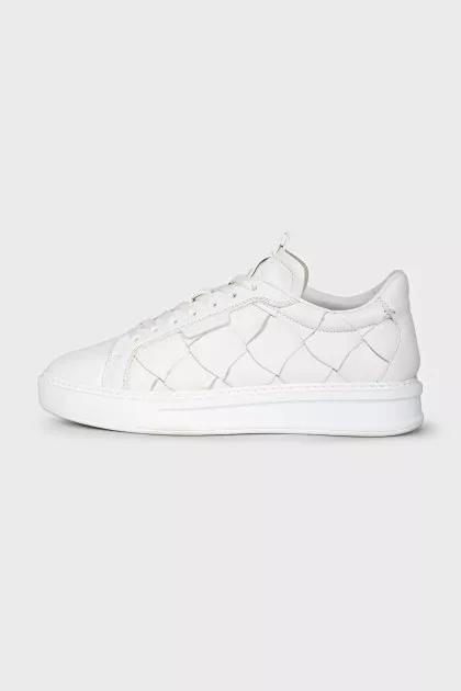 Men's sneakers with woven upper