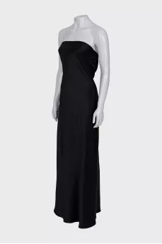 Silk off shoulder maxi dress