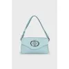 Blue leather bag
