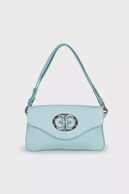 Blue leather bag