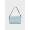 Blue leather bag