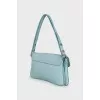 Blue leather bag