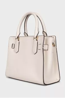 White bag with padlock