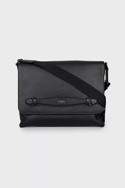 Men's Black Leather Bag