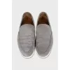 Men's loafers in gray