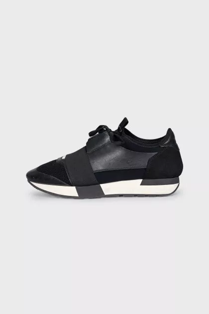 Black Race Runner sneakers