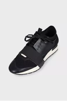 Black Race Runner sneakers