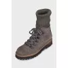 Insulated boots with textile upper