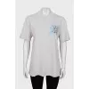 Straight T-shirt with tag