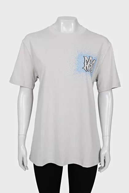 Straight T-shirt with tag