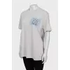 Straight T-shirt with tag