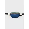 Banank bag is blue-green
