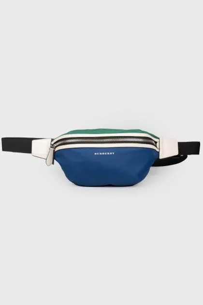 Banank bag is blue-green