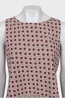 Geometric Print Blouse