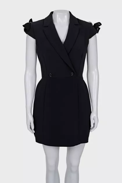 Fitted dress with bows