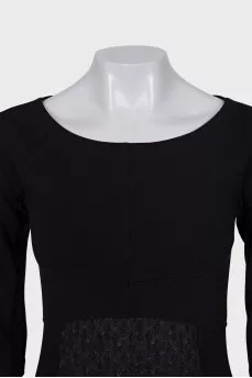 Black dress with 3/4 sleeves