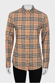 Plaid button down shirt