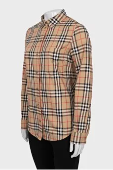 Plaid button down shirt