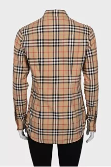 Plaid button down shirt