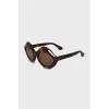 Sunglasses with shaped frames