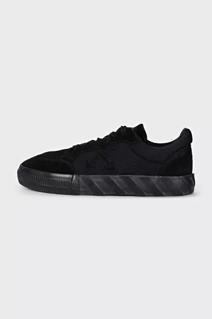 Black suede sneakers