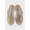 Portofino Sneakers with Embroidery and Sequins