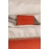 Orange leather clutch