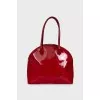 Red patent leather bag