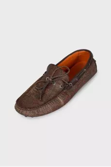 Paisley Print Loafers