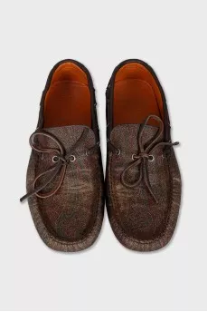 Paisley Print Loafers