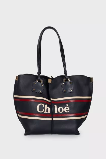 Blue bag with brand logo