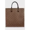 Brown bag in a corporate print