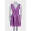 Purple sleeveless dress