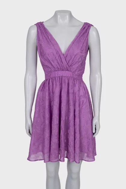 Purple sleeveless dress