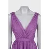 Purple sleeveless dress