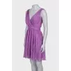 Purple sleeveless dress