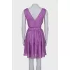 Purple sleeveless dress
