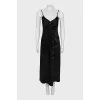 Black dress with buttons