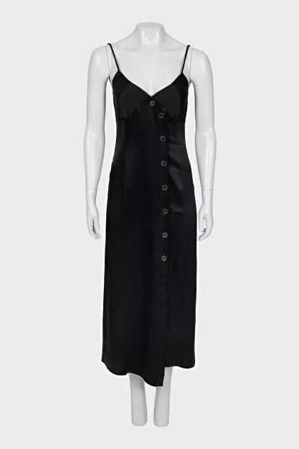 Black dress with buttons