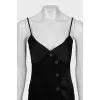 Black dress with buttons
