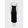 Black dress with buttons