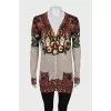 Silk and cashmere cardigan with buttons